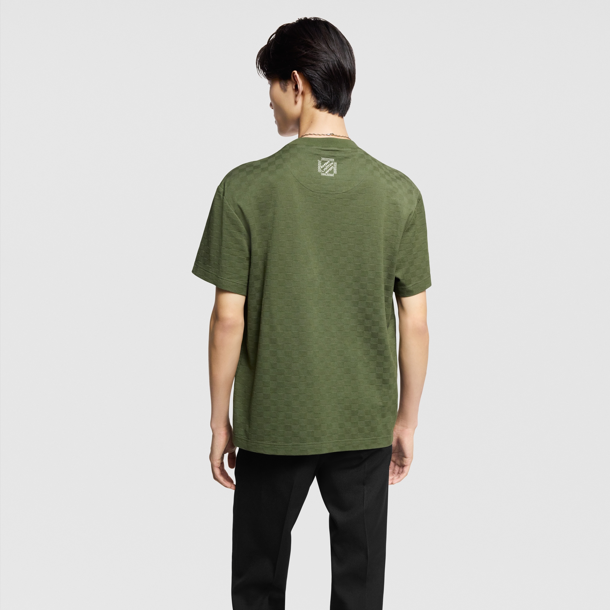 Damier Pique T-Shirt - } - 1AGKLM | LOUIS VUITTON